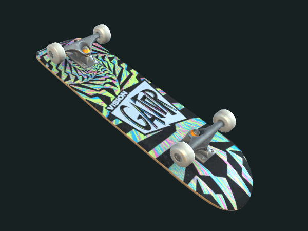 Free PBR Skateboard Game Model